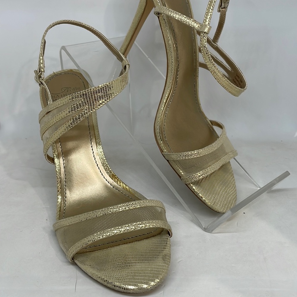 Badgley Mischka Gold heels